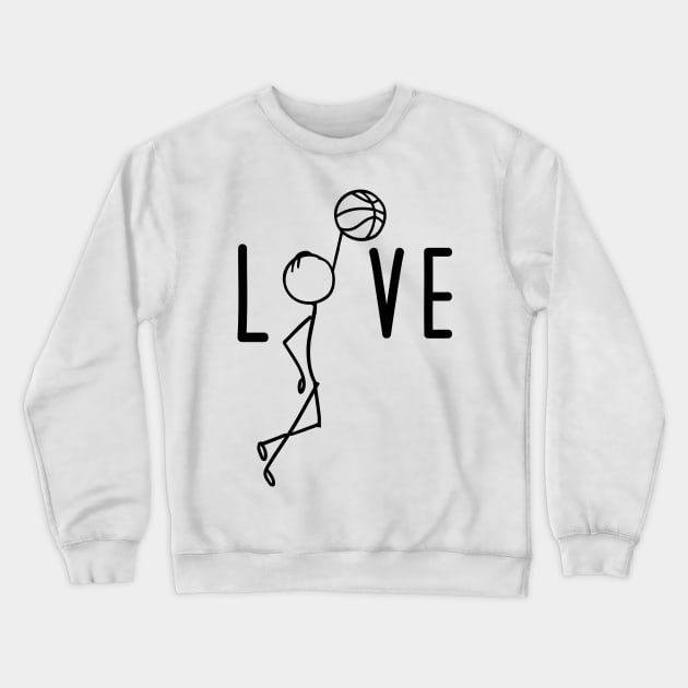 Cute Basketball Player Gift Basketball Lover Basketball Team Crewneck Sweatshirt by mrsmitful01